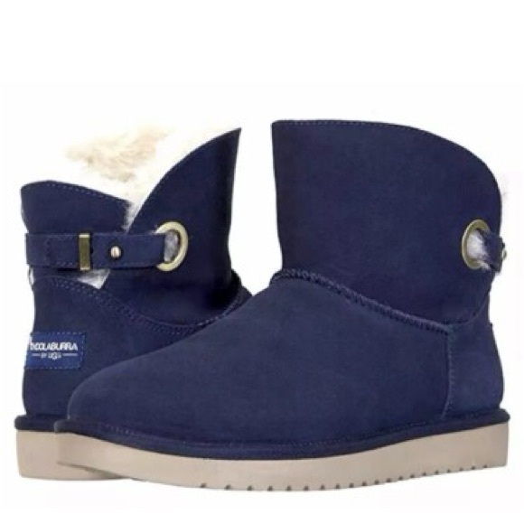 Koolaburra by UGG Plush Navy Boots - Picture 1 of 8